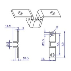 Soporte motor abierto