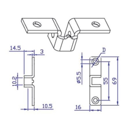 Soporte motor abierto