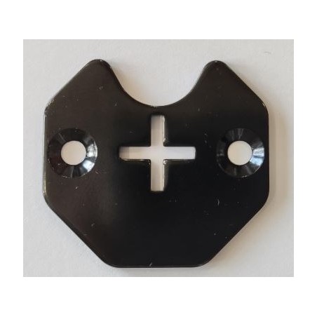 Placa metálica motor de 35 para estores